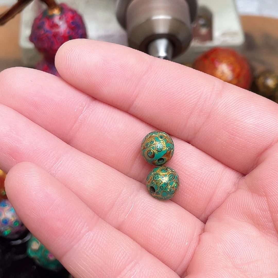 大漆手作工艺珠子08