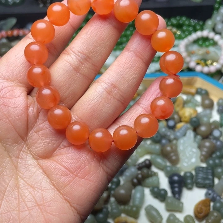 南红玛瑙合金珠宝半成品