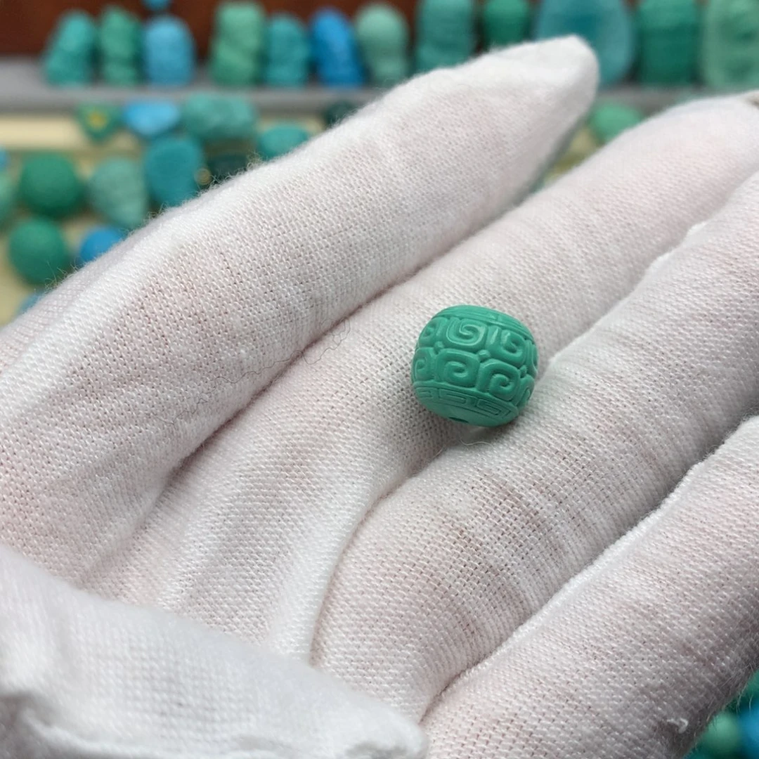 高瓷绿精品回纹老型尺寸11