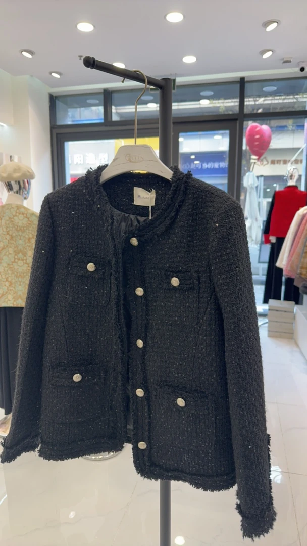 气质小香风外套短款