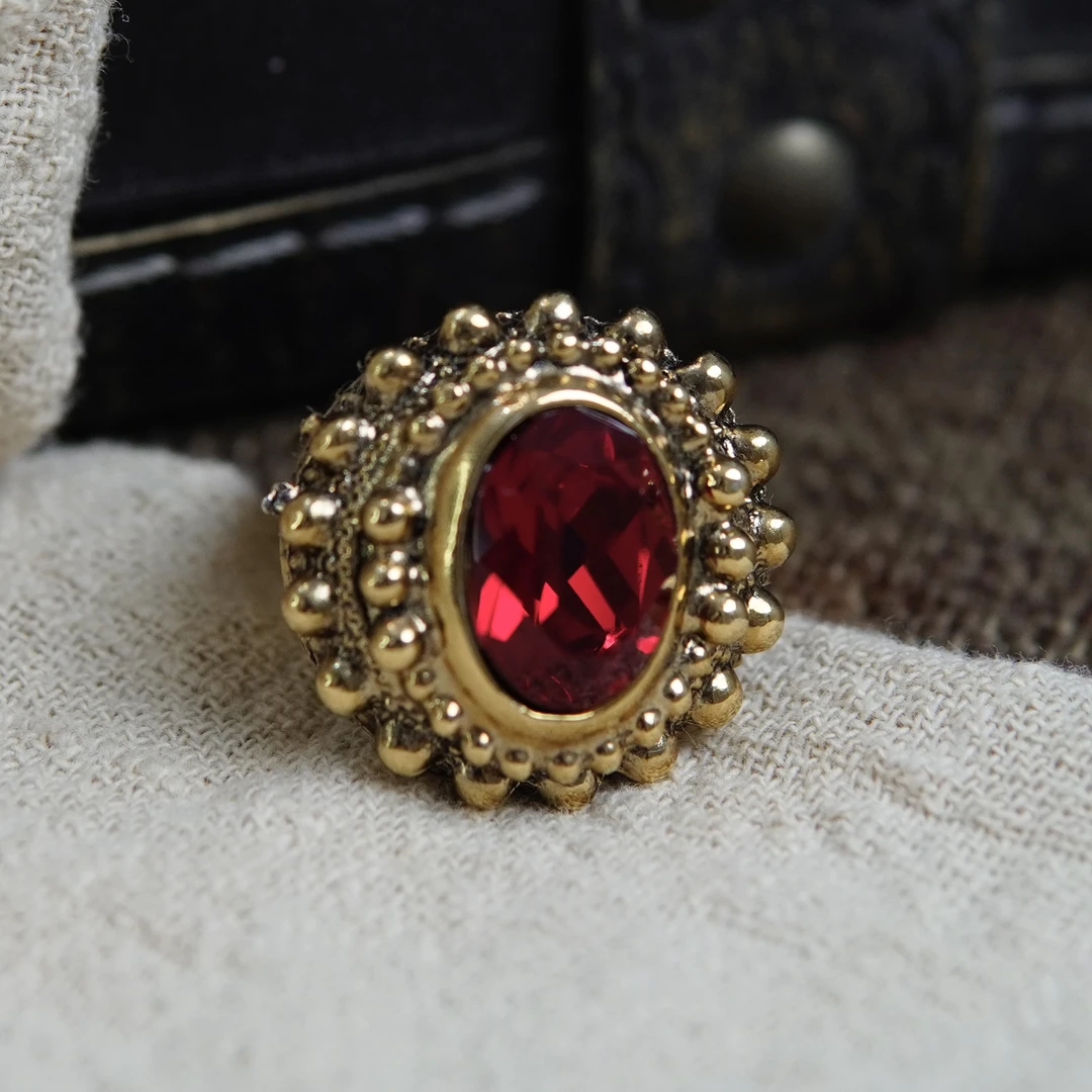 铜合金戒指 翡冷翠戒指 佛罗伦萨萨拉纯手作皇冠戒指S223