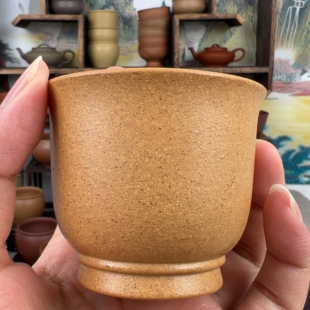 紫砂茶杯拙器甄选，纯原本矿。