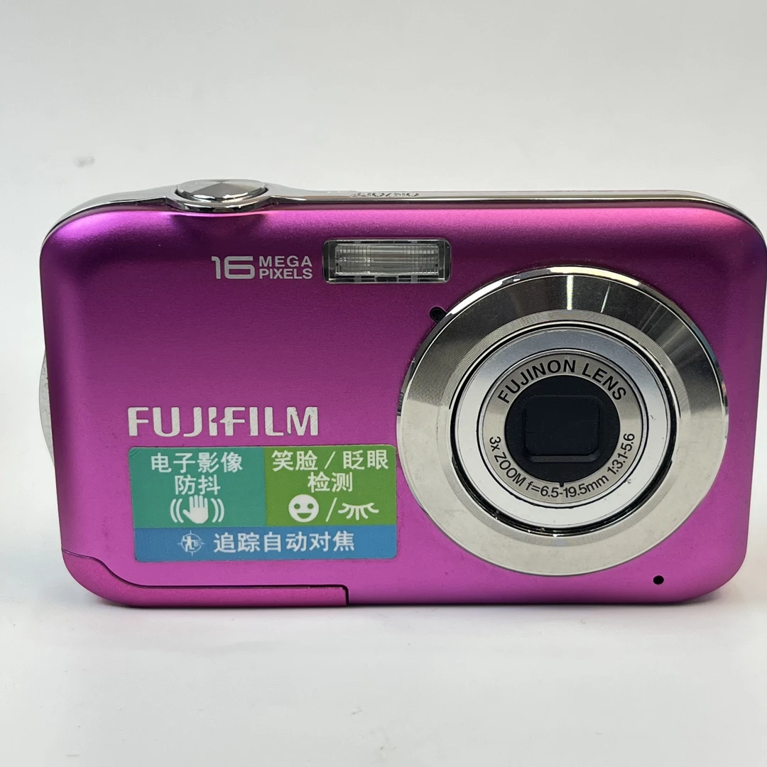 95新 Fujifilm/富士 jv255玫粉色1600w像素3倍光变复古ccd相机