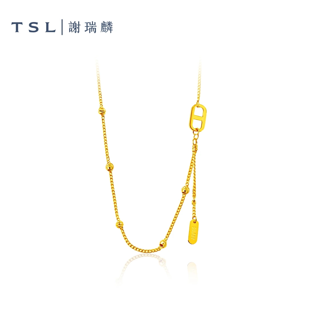 TSL/谢瑞麟流苏足金5G猪鼻子套链