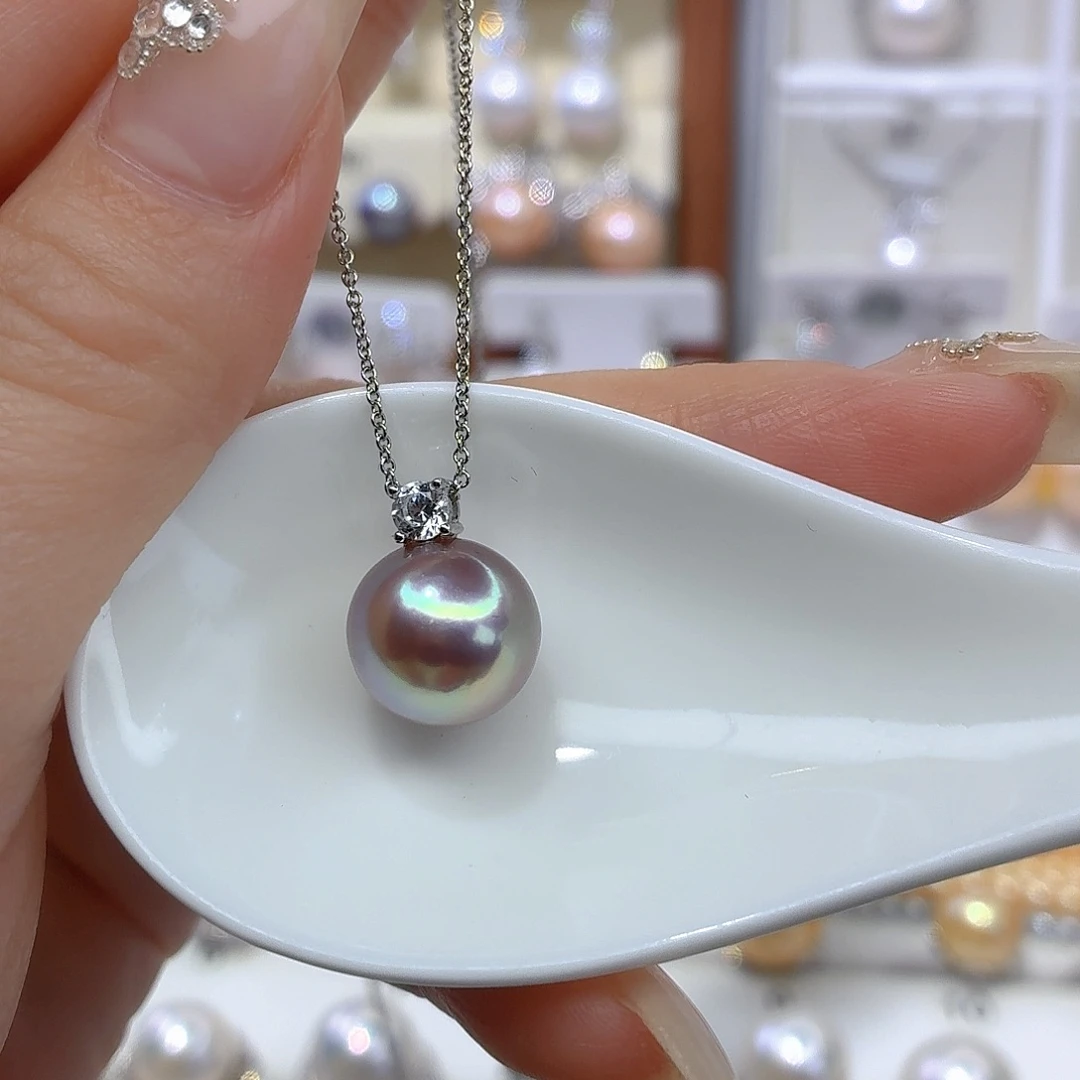 颈饰淡水珍珠银S925镶嵌F