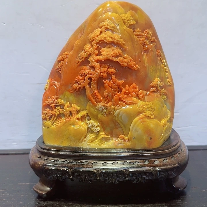 松****寿山石昌化田黄摆件精品
