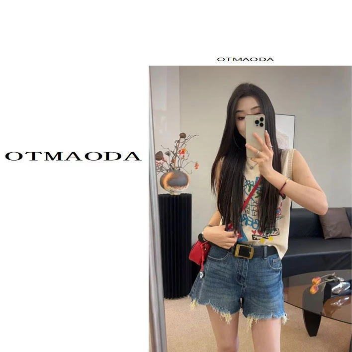 JS夏季新款韩版时尚圆领无袖针织印花T恤女宽松显瘦百搭上衣女