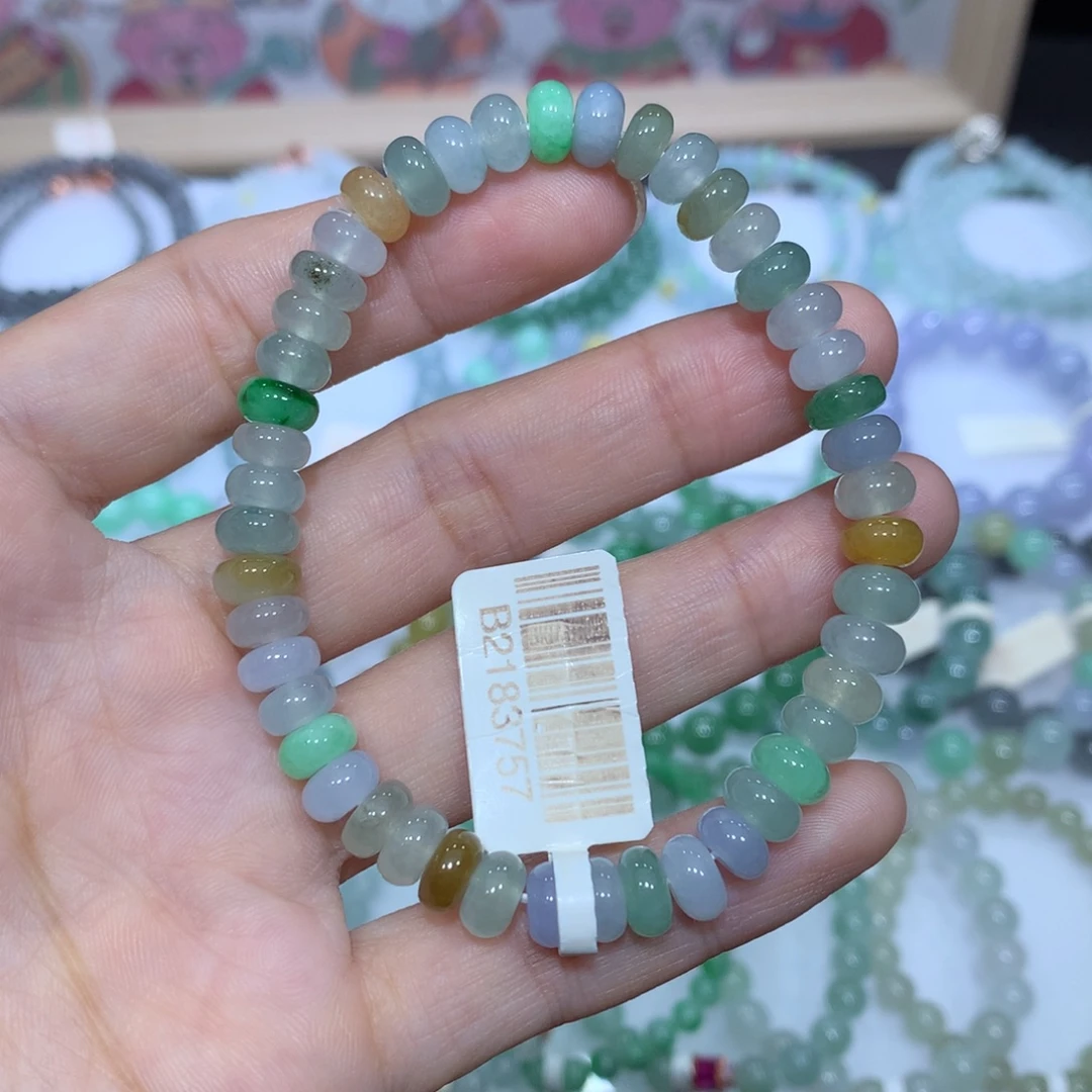 翡翠未镶嵌手链天然