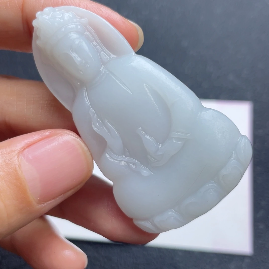 定制翡翠未镶嵌翡翠吊坠