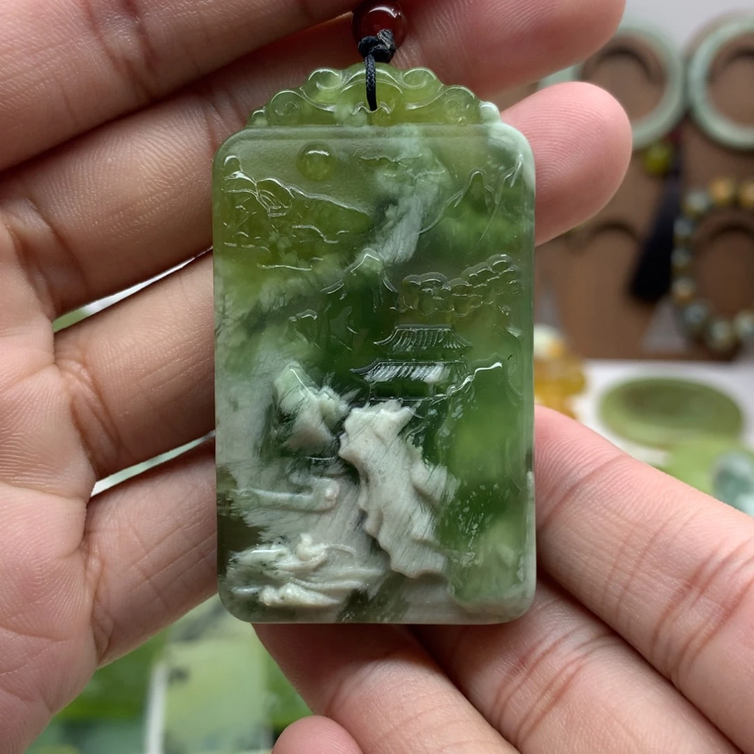 岫玉未镶嵌吊坠(不含链)