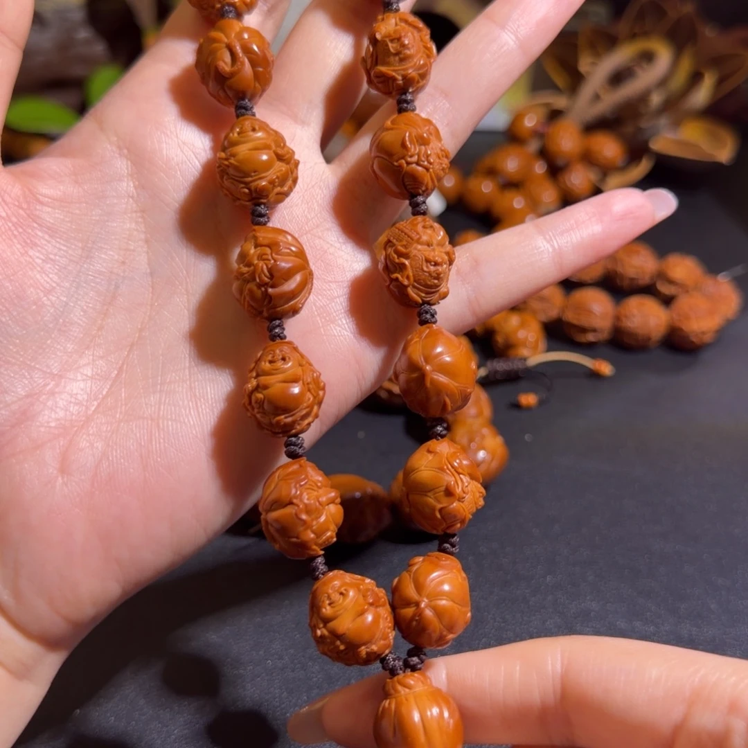 橄榄核手串/手链荷叶财你