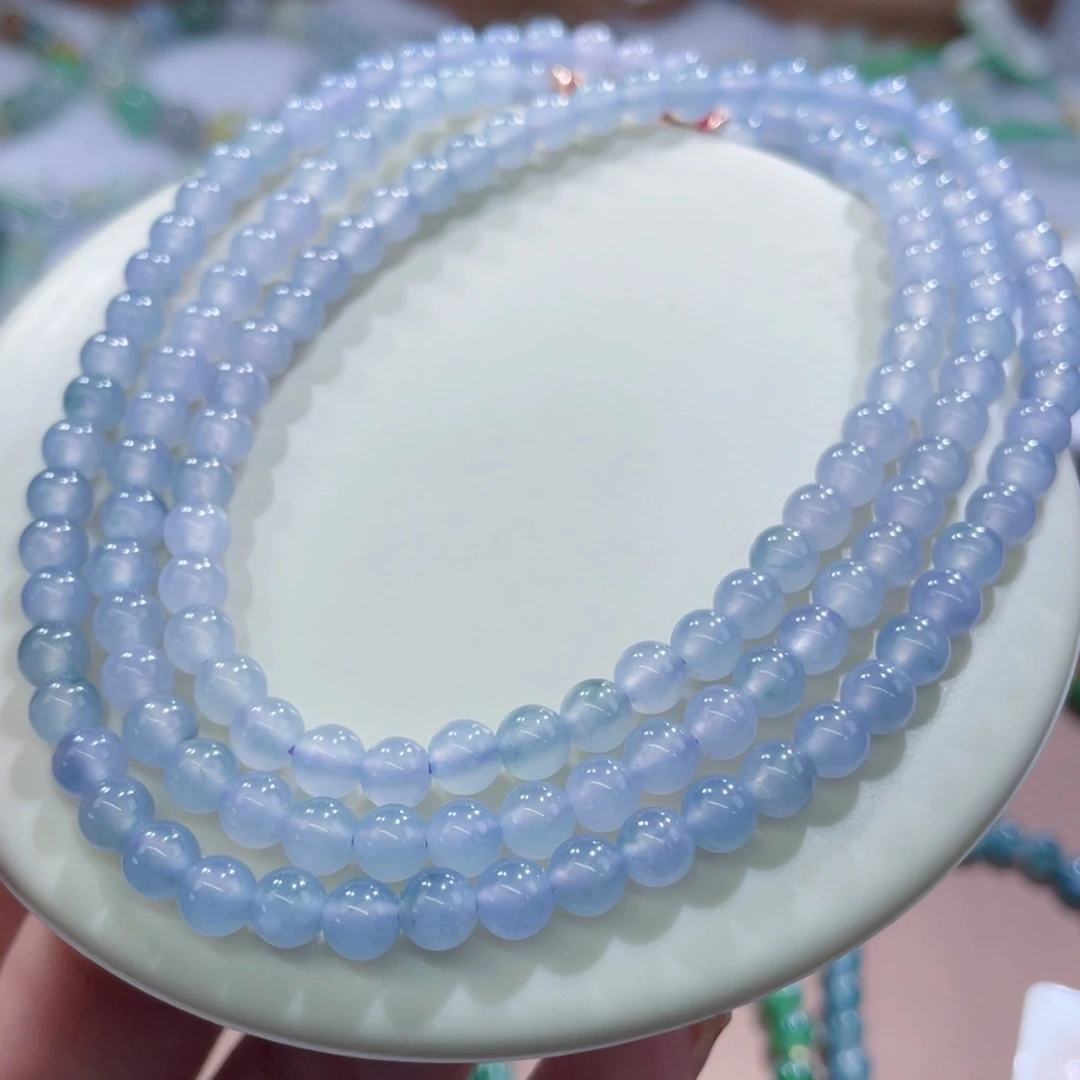 未镶嵌手链翡翠冰胶紫飘卡5