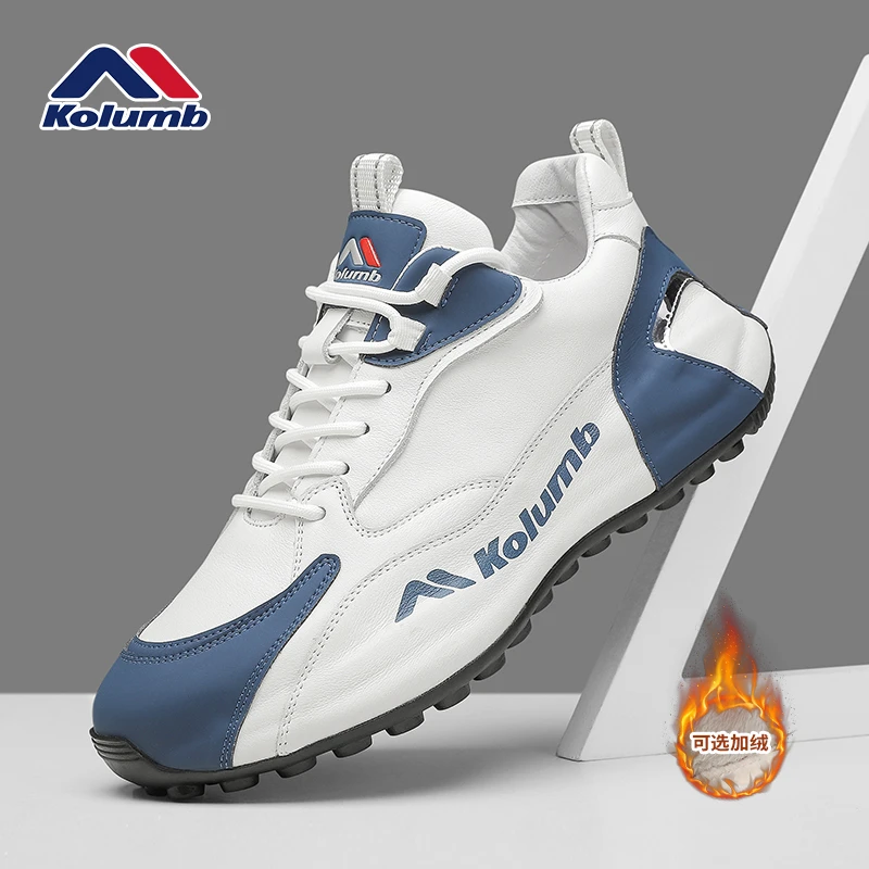 kolumb/哥仑步时尚百搭男鞋2025新款冬季加绒保暖潮鞋高端运动鞋