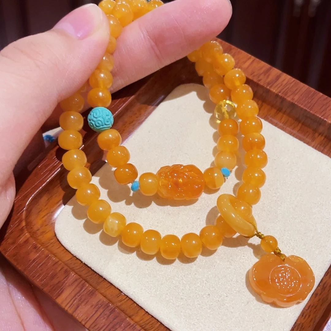 蜜蜡手链未镶嵌手串