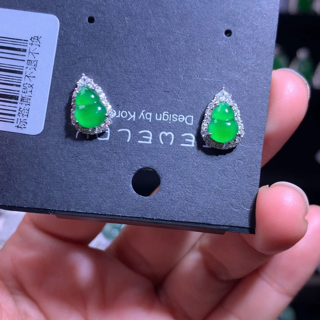 【闪购商品】颈饰银S925镶嵌翡翠天然翡翠