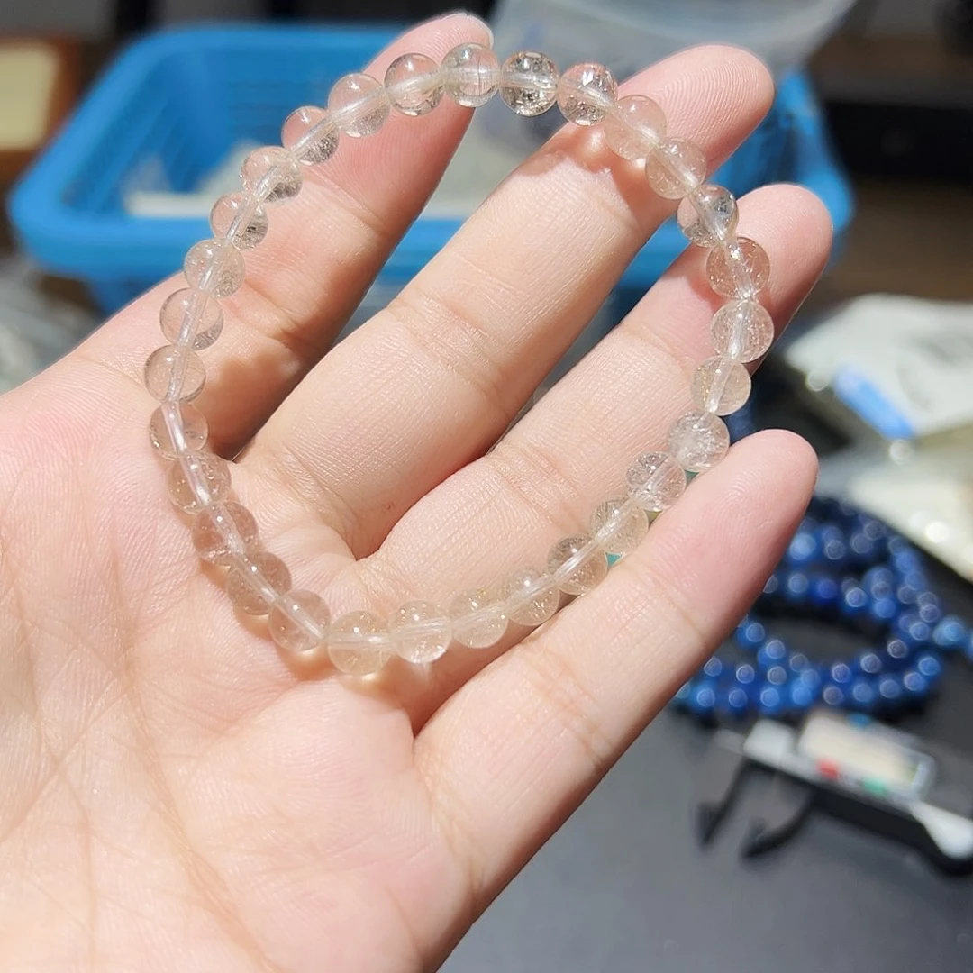水晶手链未镶嵌魔鬼发晶6毫米77号