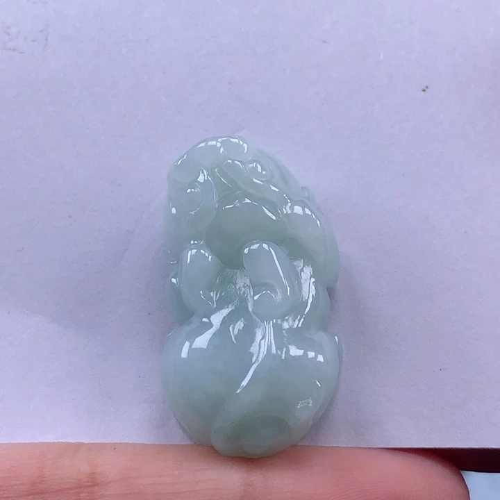 颈饰未镶嵌翡翠单**倩貔貅吊坠