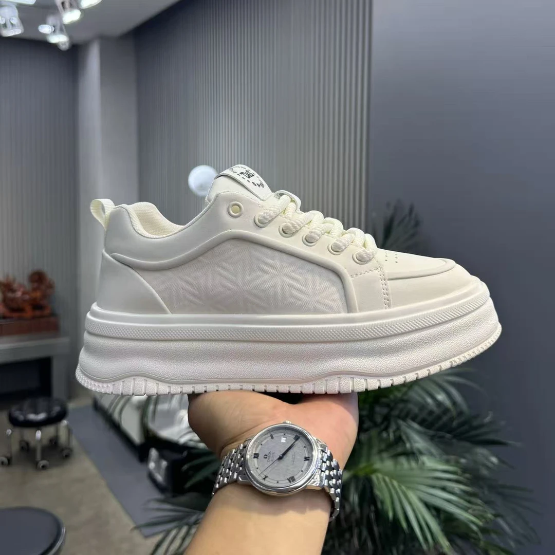 男士秋季极简风圆头低跟板鞋休闲板鞋休闲鞋运动鞋