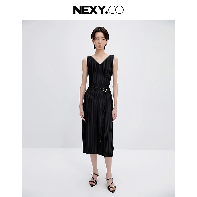 【商场同款】NEXY.CO/奈蔻夏季无袖女装显瘦修身连衣裙XF05327W0