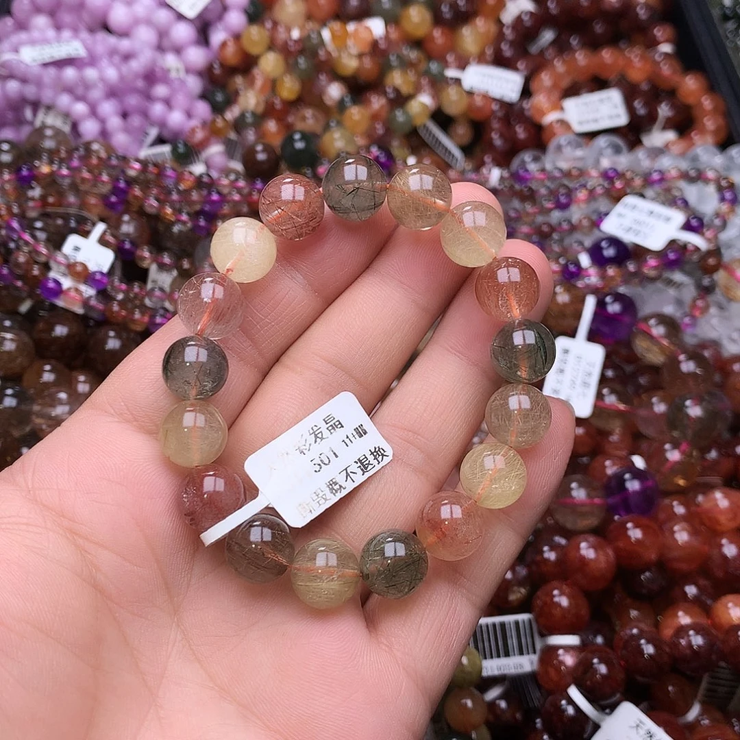 水晶手链未镶嵌，，