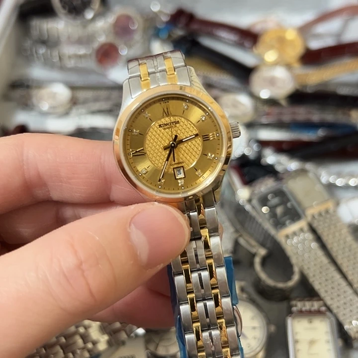 钱***宁钢牛皮（革）钢石英机芯