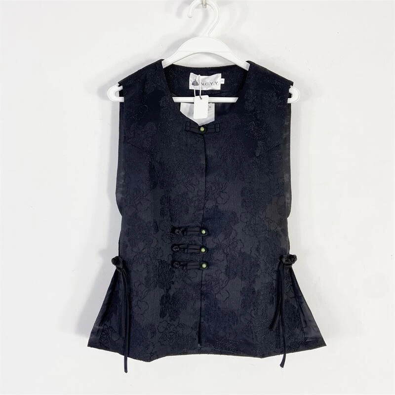 【77衣橱 】ED4216精品女装春秋款马夹【红人上新】