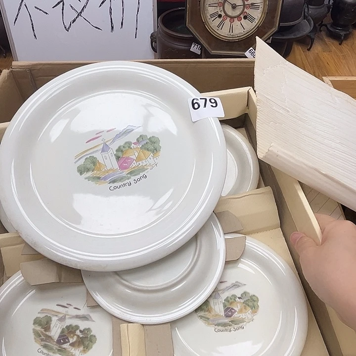 瓷片呀工艺品摆件瓷器摆件正能量