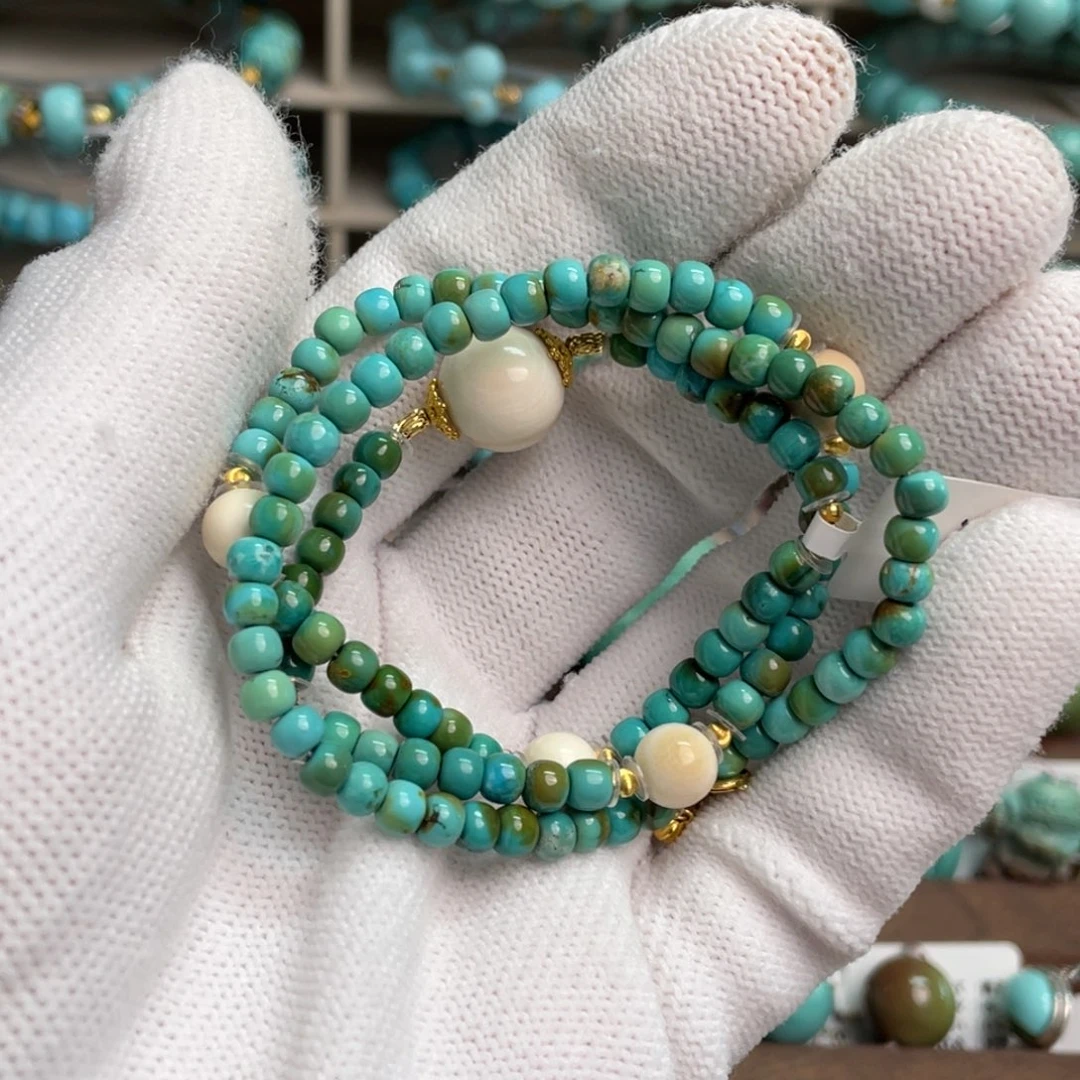 绿松石未镶嵌璃光项链3