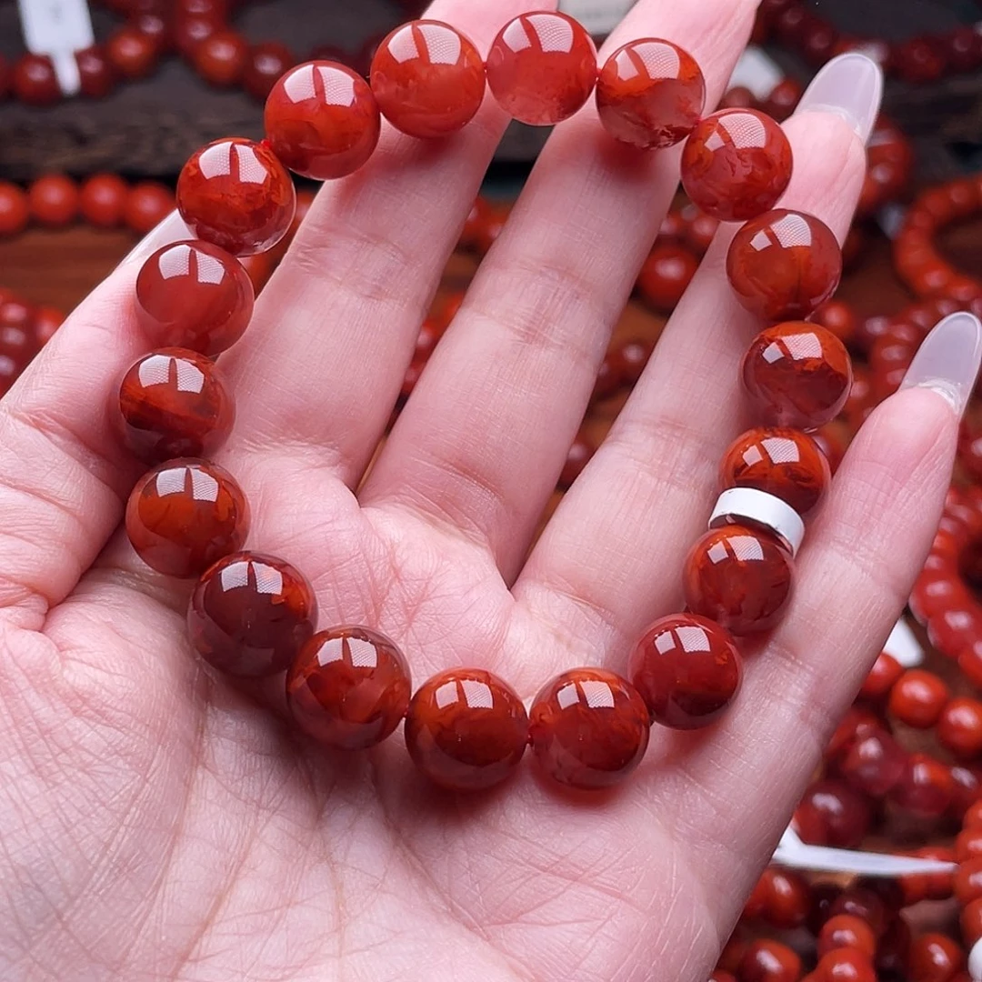 南红玛瑙未镶嵌瓦西原矿12mm