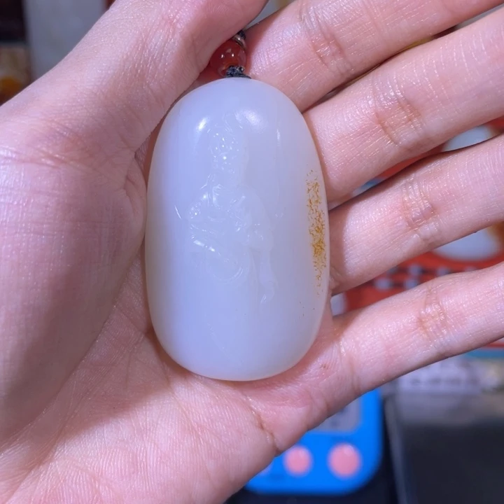 和田玉未镶嵌挂件@*