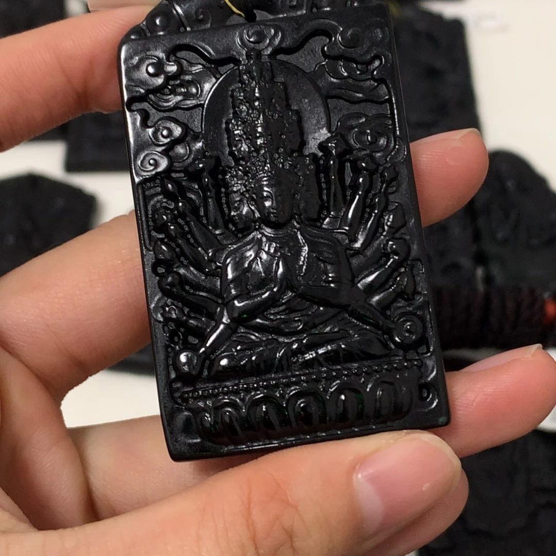 天然a货钢琴黑挂件