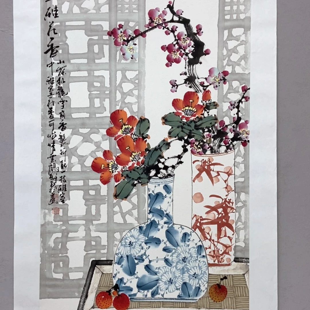 国画某*某陈党明三尺精品佳作