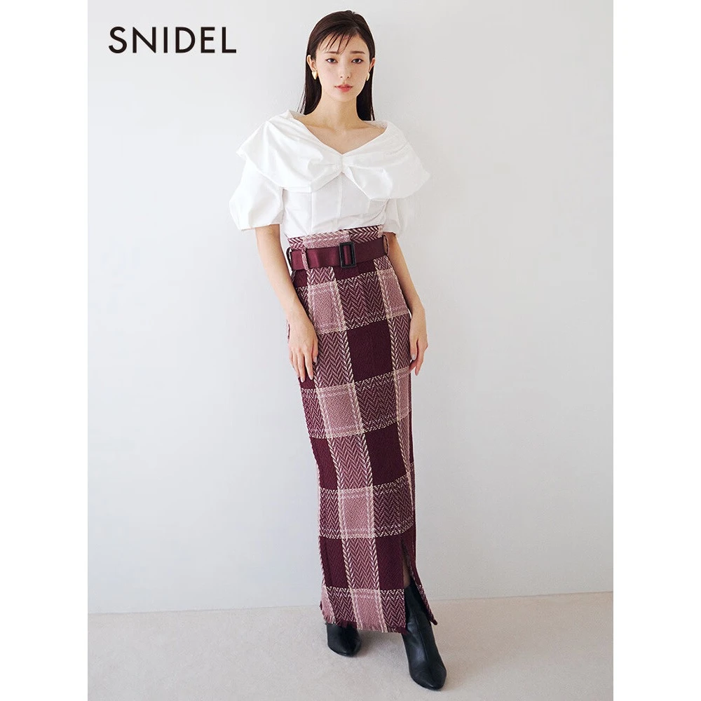 【CC王专属】SNIDEL立体娃娃领泡泡袖短袖衬衫上衣SWFB234152