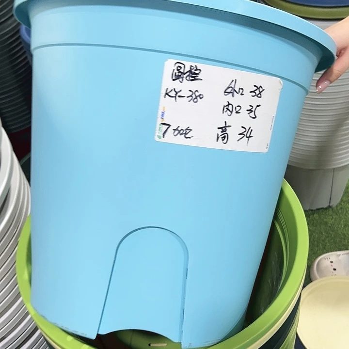 特价圆控口38高34蓝色无托3只