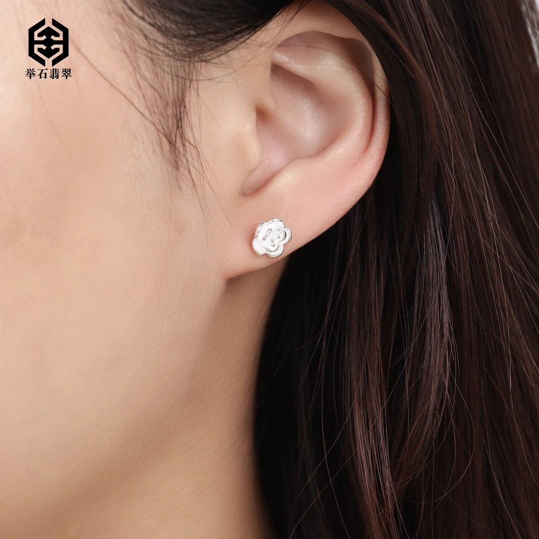 足银银制品 【举石臻品】TH0622-4050-129足银耳饰（一对/多样性）v