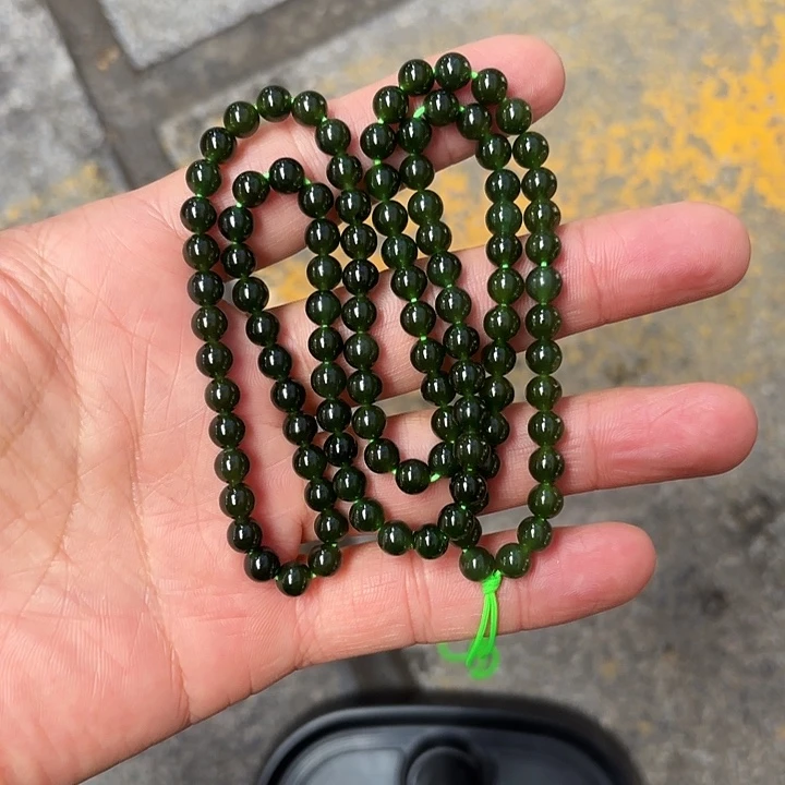 项链未镶嵌和田玉（碧玉）8***3