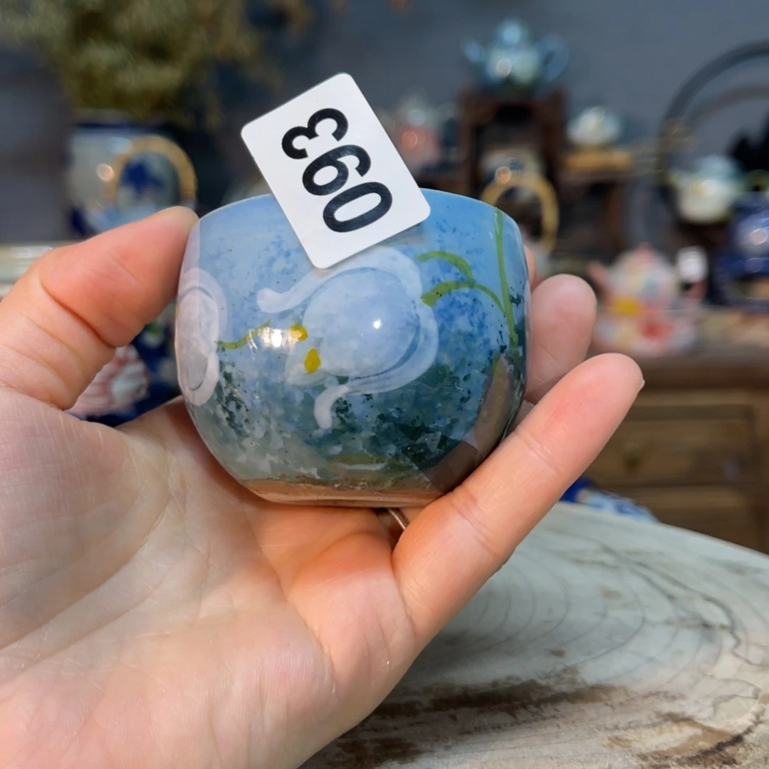 杯素浅陶瓷手工手绘