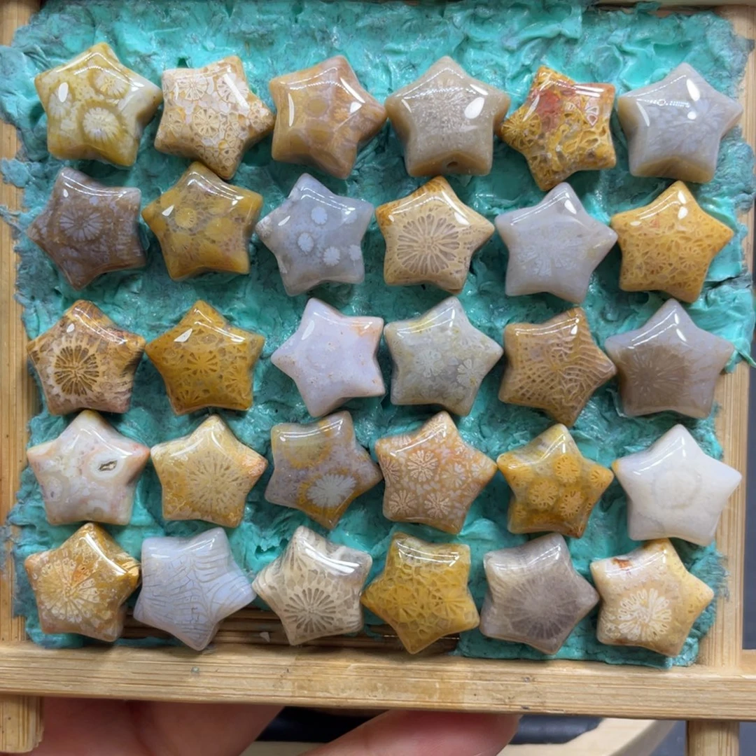 硅化玉未镶嵌颈饰星星20米1个