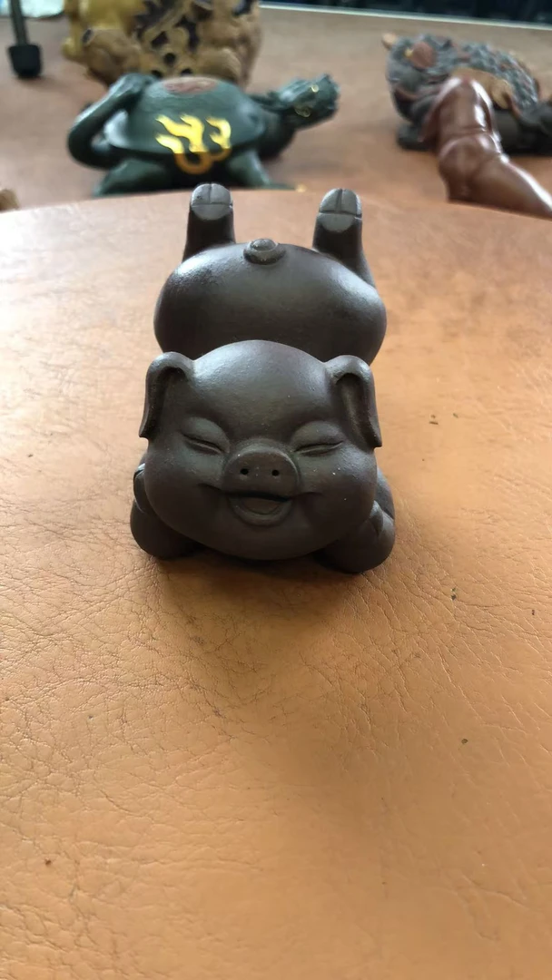 紫砂小猪 小巧玲珑 可玩性很高