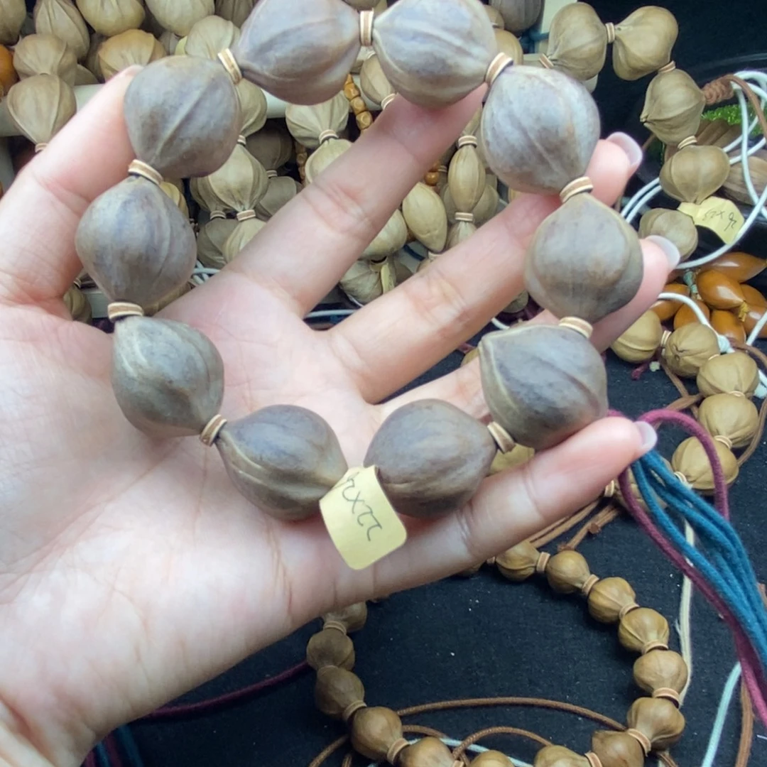 橄榄核手串/手链2226三花紫皮10颗