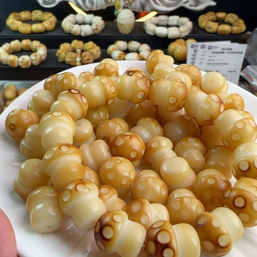 手串菩提根/象牙果瑕疵卡16/17蘑菇20颗