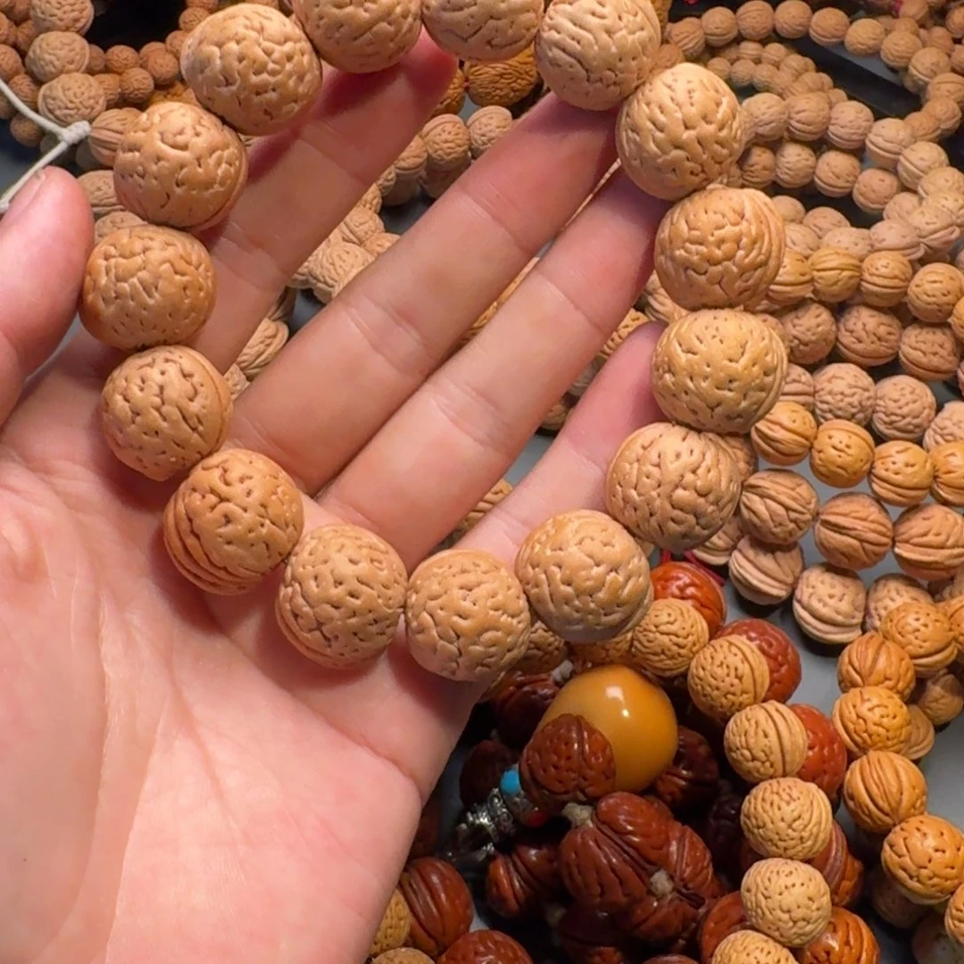冷***头吊坠桃核19mm+盘锦肌肉纹手串