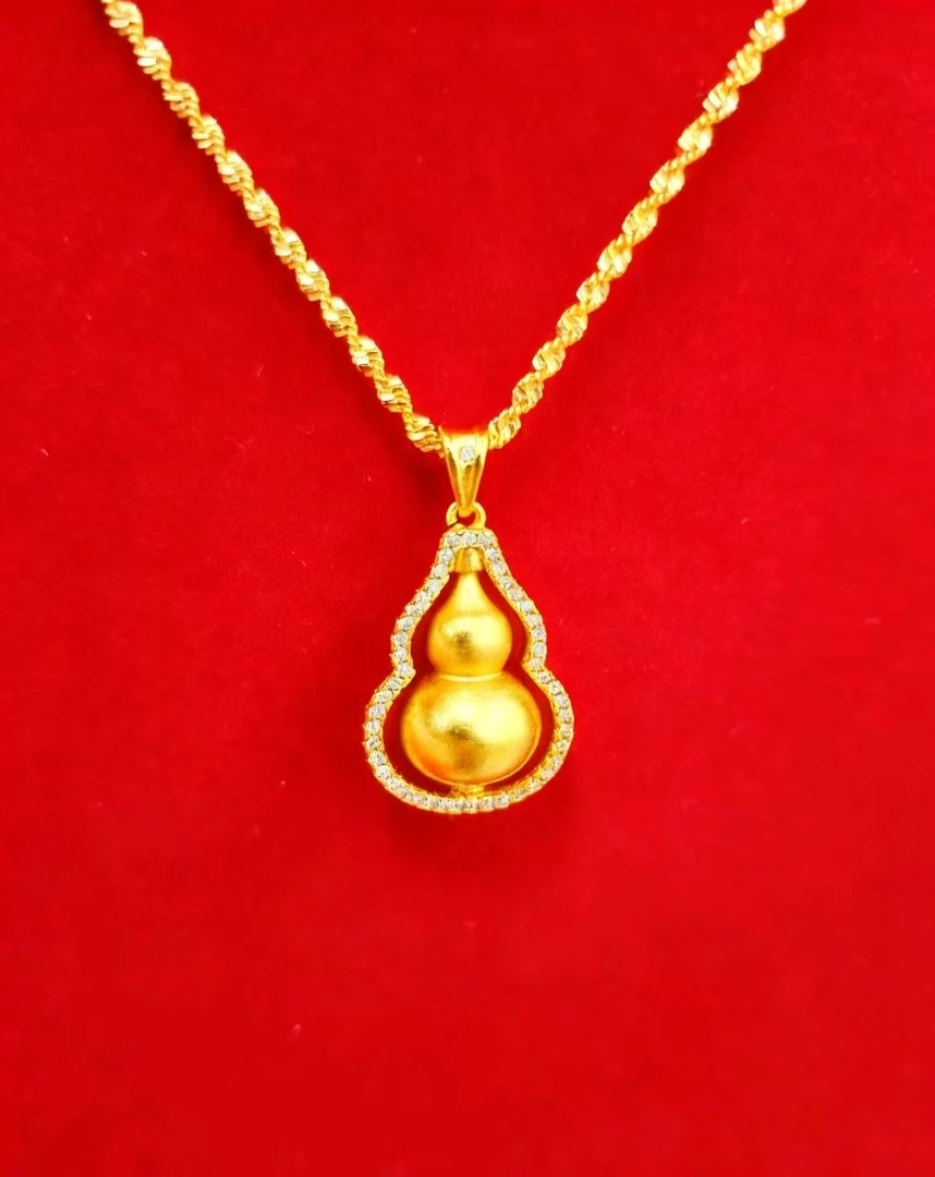 【丫丫甄选】百搭高端大气合金葫芦吊坠【赠合金链】sh90925