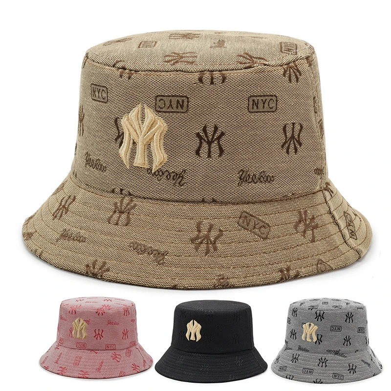 春秋新款女士渔夫帽大头围户外休闲太阳帽骑车防晒盆帽宽檐遮阳帽