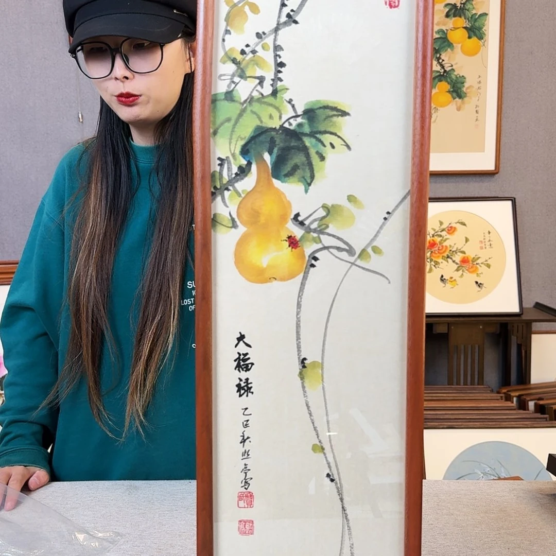 碑帖纯手绘，纯手写带框尺寸：20×70厘米