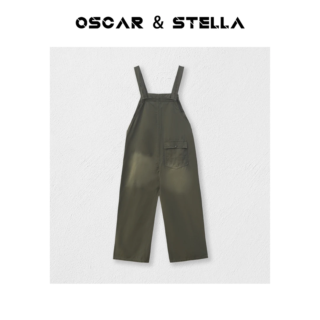 OSCAR&STELLA【西海岸】早春舒适纯色百搭显瘦背带裤272-221015N