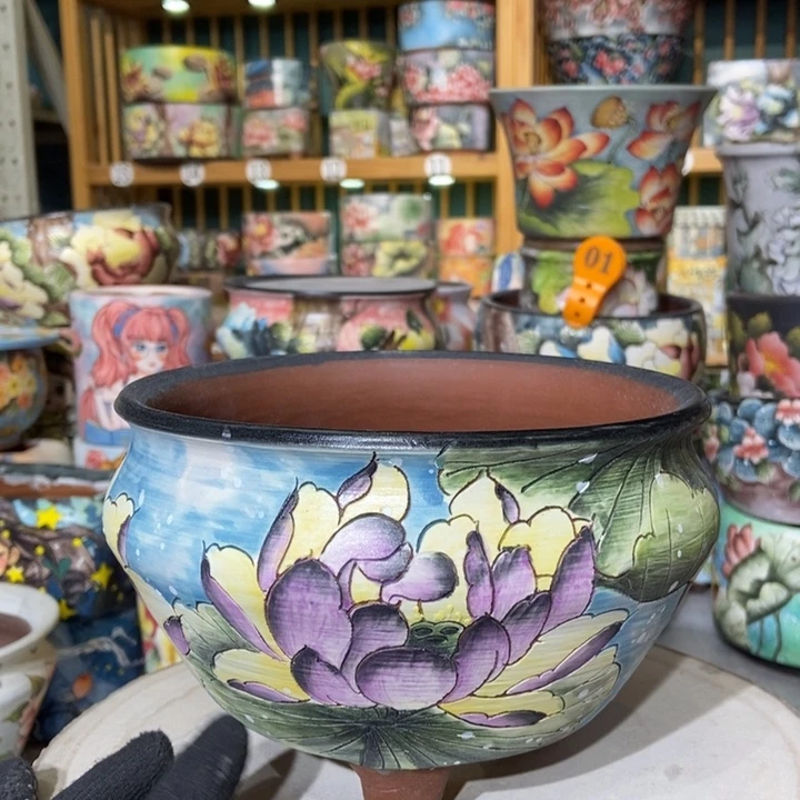 红陶景德镇艺术手绘作品