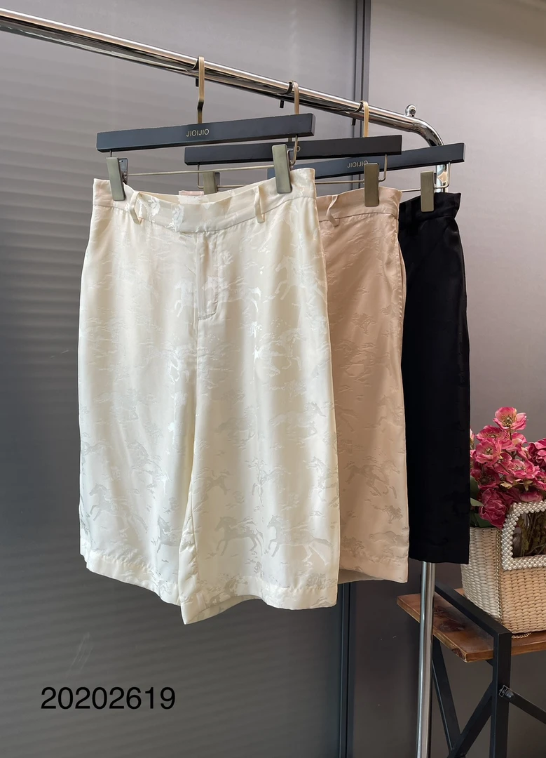 【DY】真丝马提花中裤-20202619