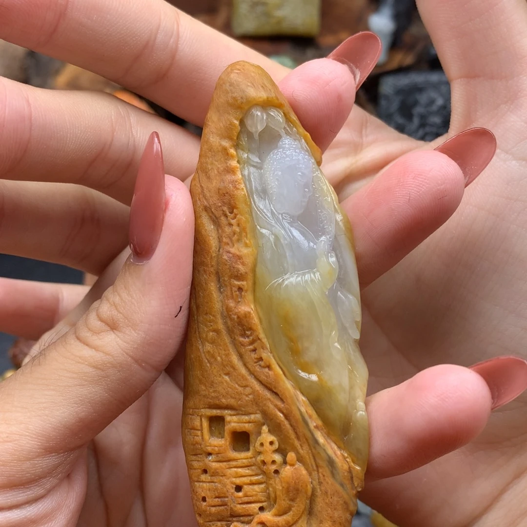 风***眠定制翡翠未镶嵌翡翠
