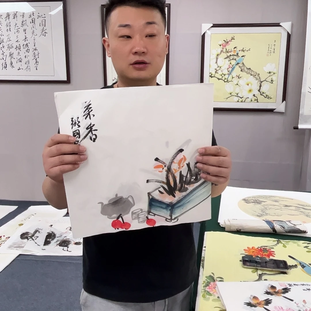 国画国画作品宣纸纯手绘
